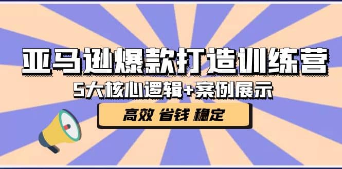 亚马逊爆款打造训练营:5大核心逻辑+案例展示 打造爆款链接 高效 省钱 稳定网创吧-网创项目资源站-副业项目-创业项目-搞钱项目网创吧
