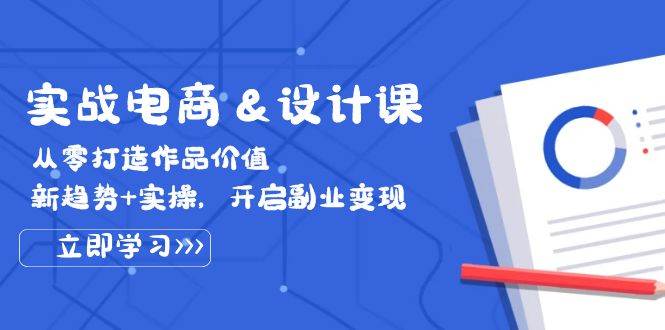 (12654期)实战电商&设计课, 从零打造作品价值,新趋势+实操,开启副业变现网创吧-网创项目资源站-副业项目-创业项目-搞钱项目网创吧