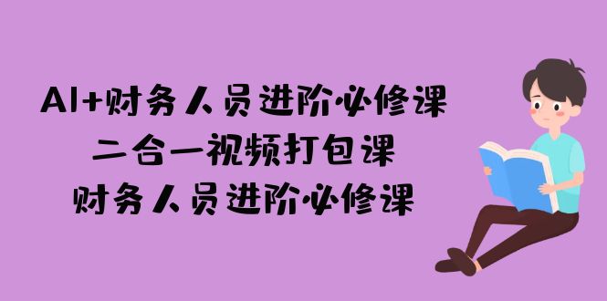 AI + 财务人员进阶必修课二合一视频打包课,财务人员进阶必修课网创吧-网创项目资源站-副业项目-创业项目-搞钱项目网创吧