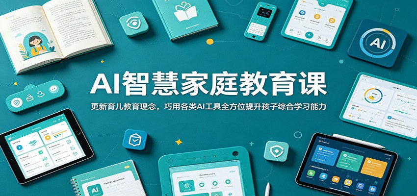 AI智慧家庭教育课：更新育儿教育理念，巧用各类AI工具全方位提升孩子综合学习能力网创吧-网创项目资源站-副业项目-创业项目-搞钱项目网创吧