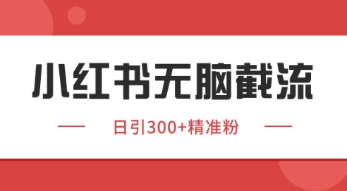 小红书截流同行客源,独家野路子获客玩法 日引200+暴力获客【揭秘】网创吧-网创项目资源站-副业项目-创业项目-搞钱项目网创吧