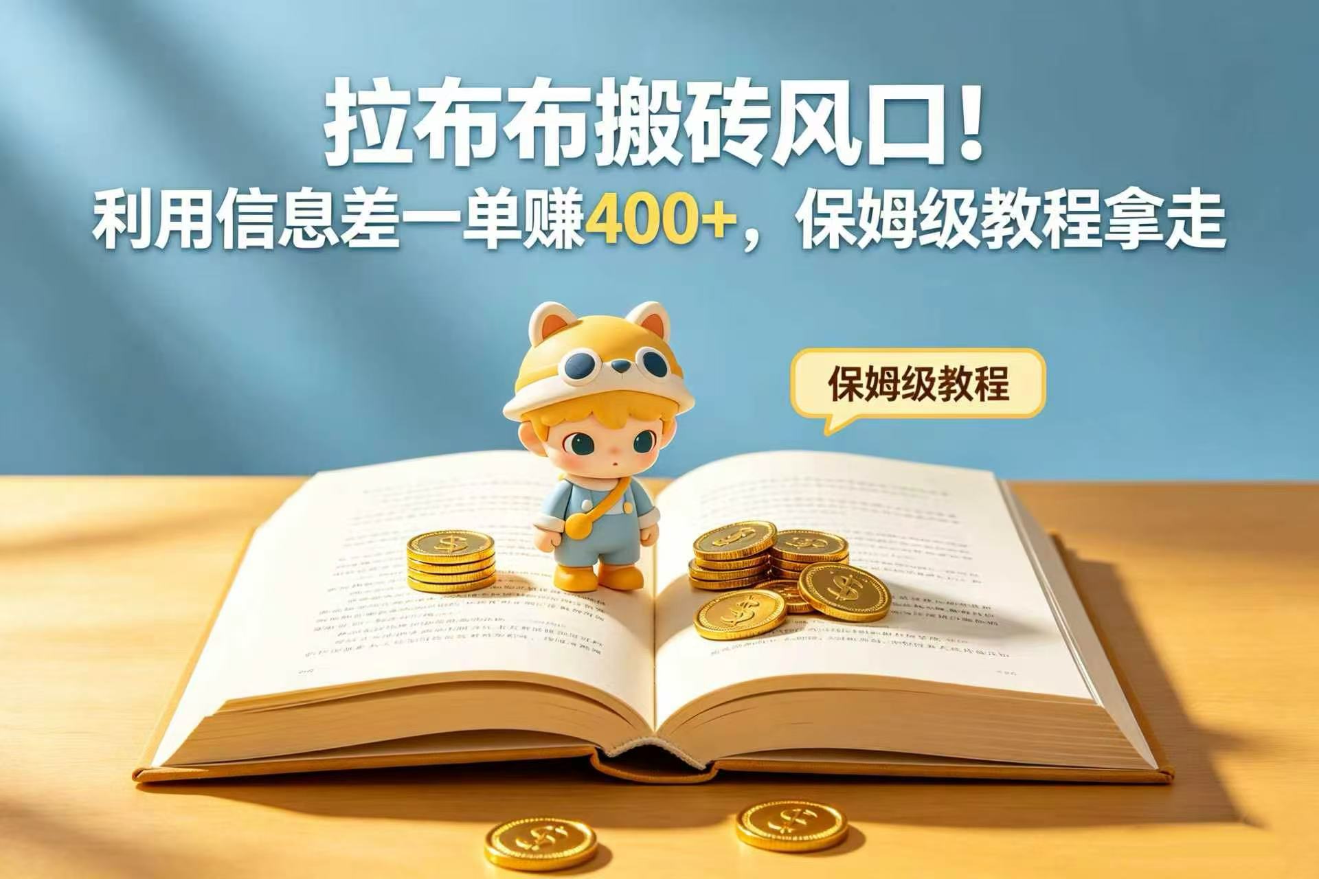 拉布布搬砖风口！利用信息差一单赚 400+，保姆级教程拿走网创吧-网创项目资源站-副业项目-创业项目-搞钱项目网创吧