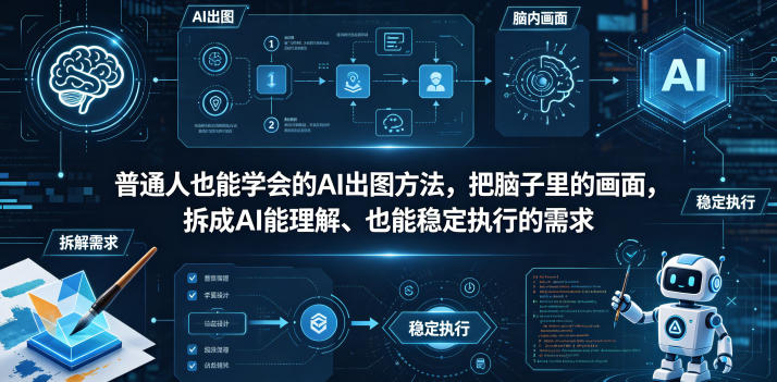 普通⼈也能学会的AI出图⽅法,把脑子里的画面,拆成AI能理解、也能稳定执行的需求【文档】网创吧-网创项目资源站-副业项目-创业项目-搞钱项目网创吧