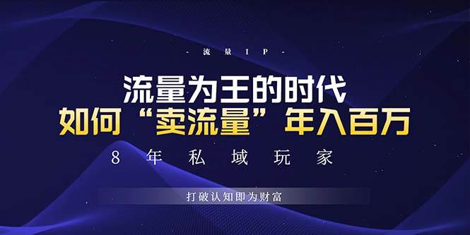 (13433期)未来如何通过“卖流量”年入百万,跨越一切周期绝对蓝海项目网创吧-网创项目资源站-副业项目-创业项目-搞钱项目网创吧