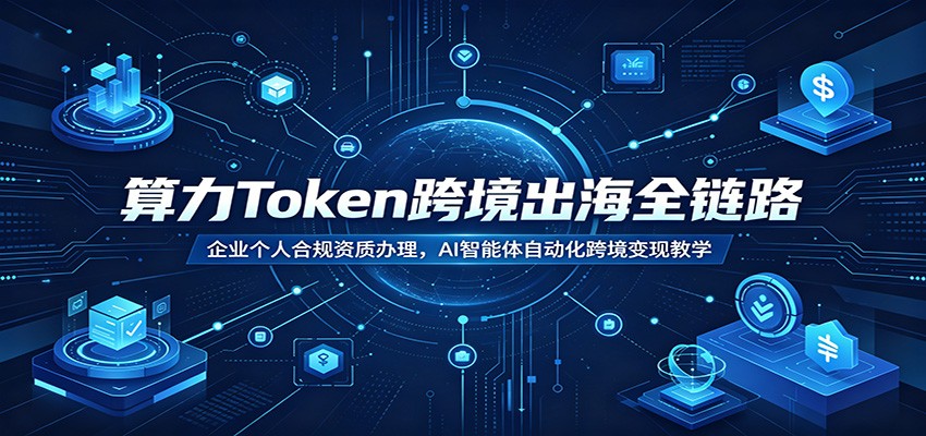 算力Token跨境出海全链路：企业个人合规资质办理，AI智能体自动化跨境变现教学网创吧-网创项目资源站-副业项目-创业项目-搞钱项目网创吧