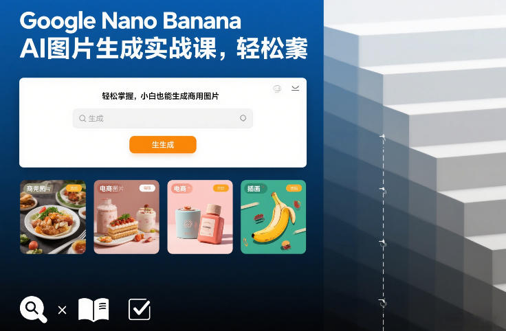Google Nano Banana AI图片生成实战课,轻松掌握,小白也能生成商用图片网创吧-网创项目资源站-副业项目-创业项目-搞钱项目网创吧
