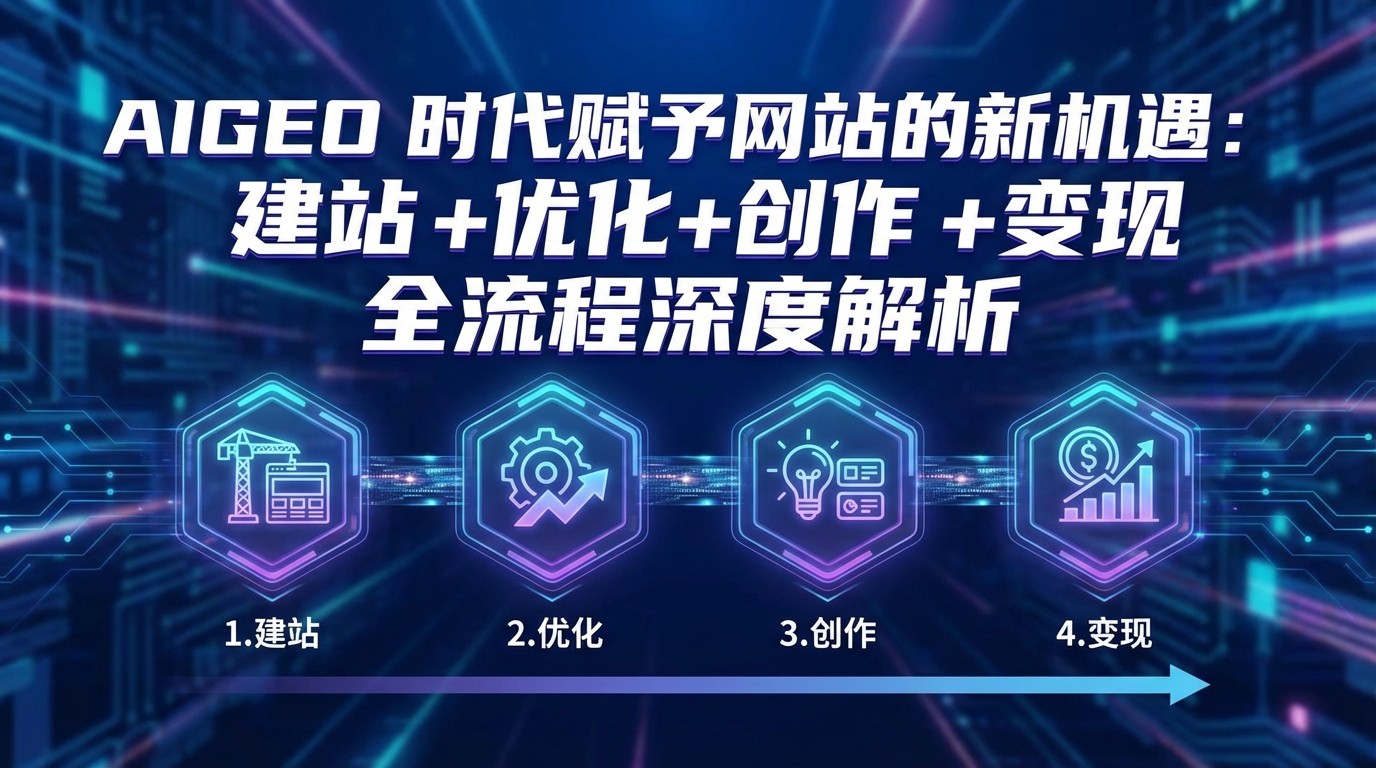 AIGEO+时代赋予网站的新机遇：建站+优化+创作+变现+全流程深度解析网创吧-网创项目资源站-副业项目-创业项目-搞钱项目网创吧