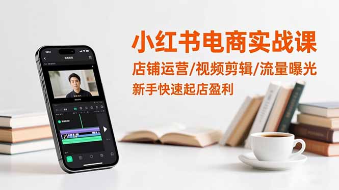 (16536期)小红书电商实战课:店铺运营/视频剪辑/流量曝光,新手快速起店盈利网创吧-网创项目资源站-副业项目-创业项目-搞钱项目网创吧