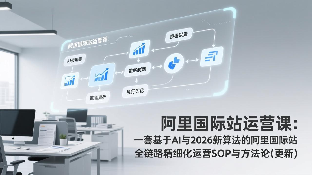 (17378期)阿里国际站运营课:一套基于AI与2026新算法的阿里国际站全链路精细化运营SOP与方法论(更新)网创吧-网创项目资源站-副业项目-创业项目-搞钱项目网创吧