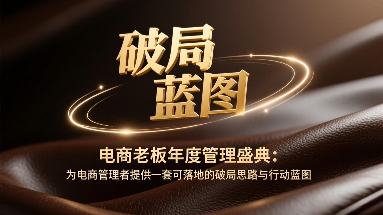 (17374期)电商老板年度管理盛典:为电商管理者提供一套可落地的破局思路与行动蓝图网创吧-网创项目资源站-副业项目-创业项目-搞钱项目网创吧