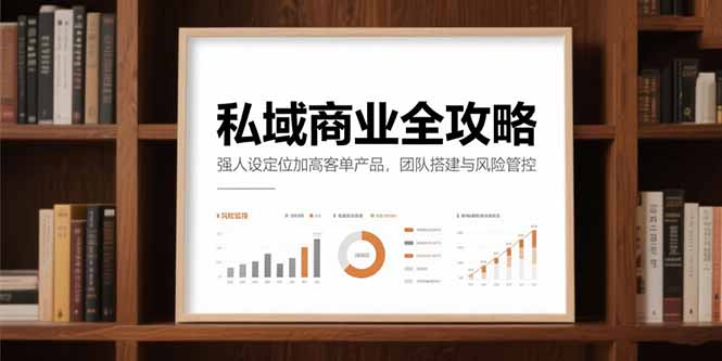 (15294期)私域商业全攻略,强人设定位加高客单产品,团队搭建与风险管控网创吧-网创项目资源站-副业项目-创业项目-搞钱项目网创吧