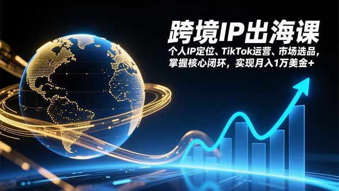(17066期)跨境IP出海课,个人IP定位、TikTok运营、市场选品,掌握核心闭环,实现月入1万美金+网创吧-网创项目资源站-副业项目-创业项目-搞钱项目网创吧