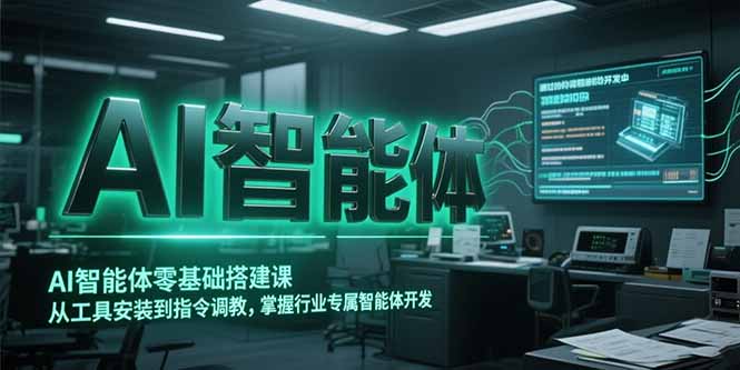 (15257期)AI智能体零基础搭建课,从工具安装到指令调教,掌握行业专属智能体开发...网创吧-网创项目资源站-副业项目-创业项目-搞钱项目网创吧