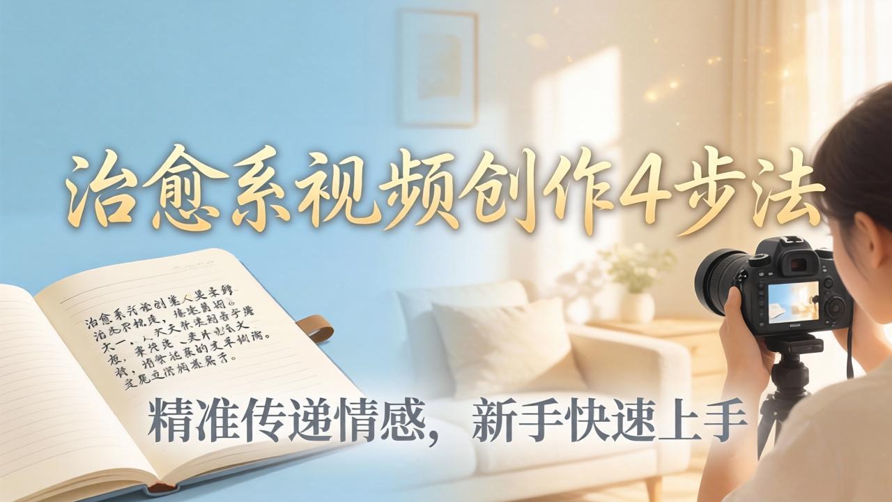 (18165期)治愈系视频创作4步法:从文案打磨到画面呈现,精准传递情感,新手快速上手出优质内容网创吧-网创项目资源站-副业项目-创业项目-搞钱项目网创吧