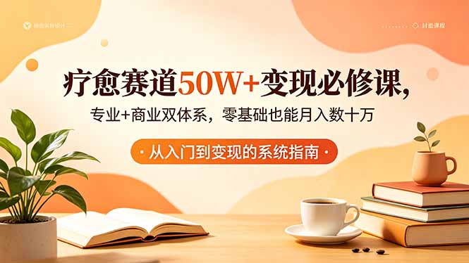 (18523期)疗愈赛道50W+变现必修课,专业+商业双体系,零基础也能月入数十万网创吧-网创项目资源站-副业项目-创业项目-搞钱项目网创吧