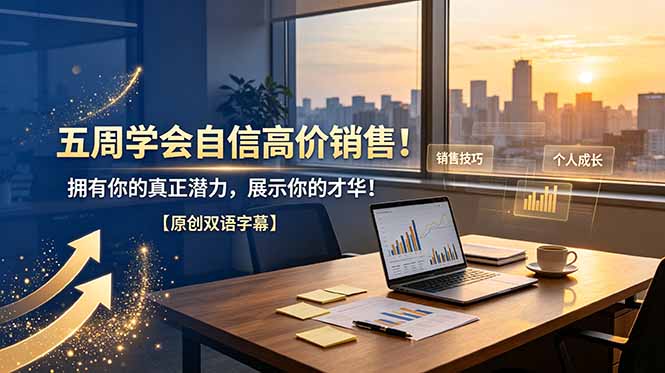 (19071期)五周学会自信高价销售!拥有你的真正潜力,展示你的才华!【原创双语字幕】网创吧-网创项目资源站-副业项目-创业项目-搞钱项目网创吧