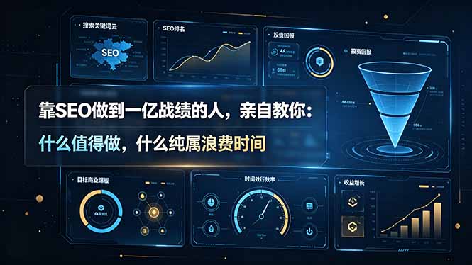 (19197期)靠SEO做到一亿战绩的人,亲自教你:什么值得做,什么纯属浪费时间【原创双语字幕】网创吧-网创项目资源站-副业项目-创业项目-搞钱项目网创吧