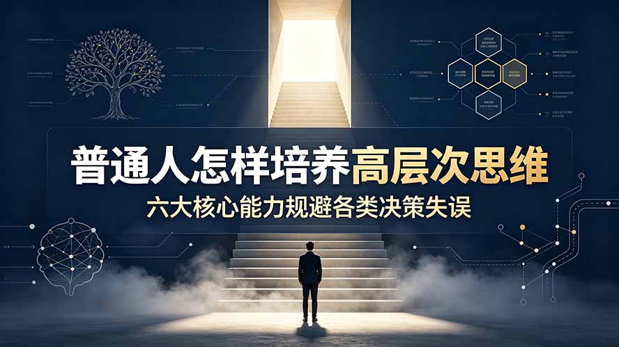 (19479期)付费文章:普通人怎样培养高层次思维,六大核心能力规避各类决策失误网创吧-网创项目资源站-副业项目-创业项目-搞钱项目网创吧