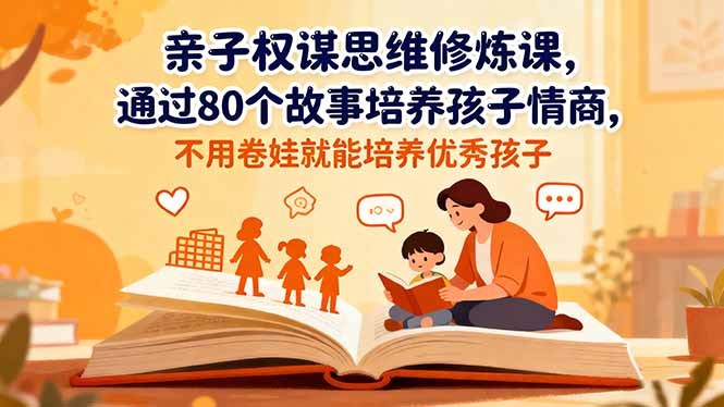 (16455期)亲子权谋思维修炼课,通过80个故事培养孩子情商,不用卷娃就能培养优秀孩子网创吧-网创项目资源站-副业项目-创业项目-搞钱项目网创吧