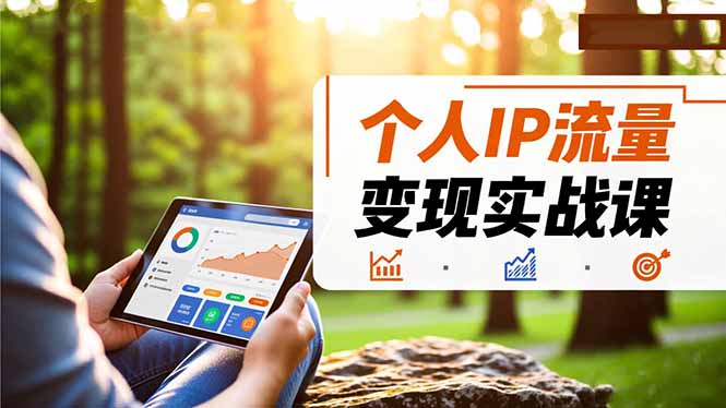 （16525期）个人IP流量变现实战课，涵盖多平台引流、打造个人IP并实现稳定流量变现网创吧-网创项目资源站-副业项目-创业项目-搞钱项目网创吧