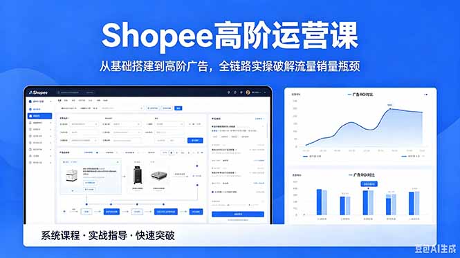 （18499期）Shopee高阶运营课-2026年5月更新，从基础搭建到高阶广告，全链路实操破解流量销量瓶颈网创吧-网创项目资源站-副业项目-创业项目-搞钱项目网创吧