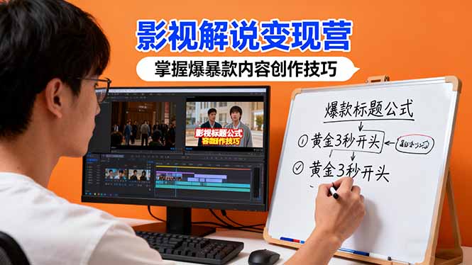(16348期)影视解说变现营:通过30+实战案例爆款内容创作技巧,掌握影视解说盈利密码网创吧-网创项目资源站-副业项目-创业项目-搞钱项目网创吧