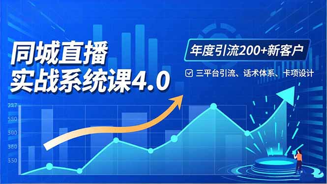 (16708期)实体店直播实战班4.0,三平台引流、话术体系、卡项设计,年度引流200客月增10万网创吧-网创项目资源站-副业项目-创业项目-搞钱项目网创吧