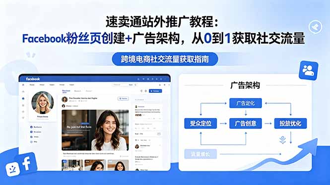 （18888期）速卖通站外推广教程：Facebook粉丝页创建+广告架构，从0到1获取社交流量网创吧-网创项目资源站-副业项目-创业项目-搞钱项目网创吧