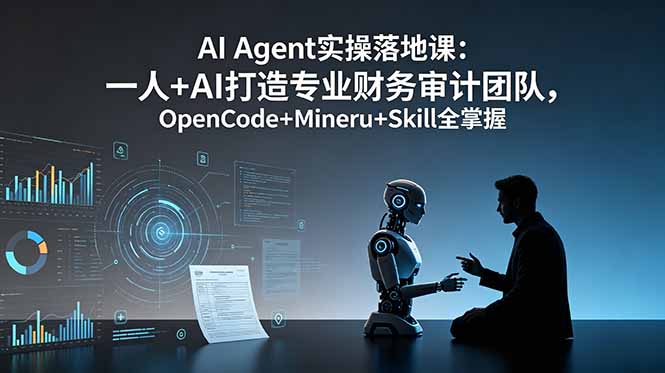 （19037期）AI Agent实操落地课：一人+AI打造专业财务审计团队，OpenCode+Mineru+Skill全掌握网创吧-网创项目资源站-副业项目-创业项目-搞钱项目网创吧