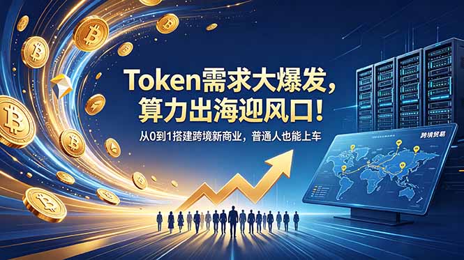 (18889期)Token需求大爆发,算力出海迎风口!从0到1搭建跨境新商业,普通人也能上车网创吧-网创项目资源站-副业项目-创业项目-搞钱项目网创吧