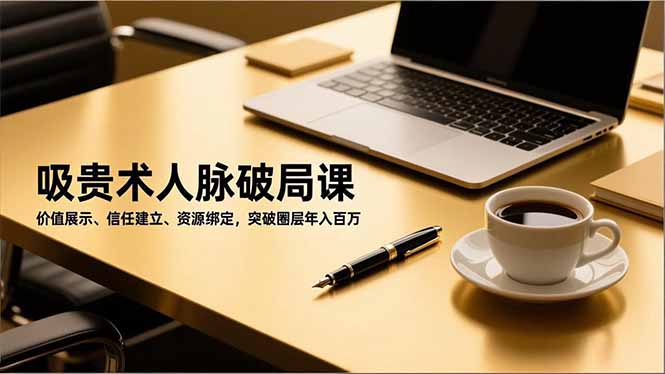 (16682期)吸贵术人脉破局课,价值展示、信任建立、资源绑定,突破圈层年入百万网创吧-网创项目资源站-副业项目-创业项目-搞钱项目网创吧