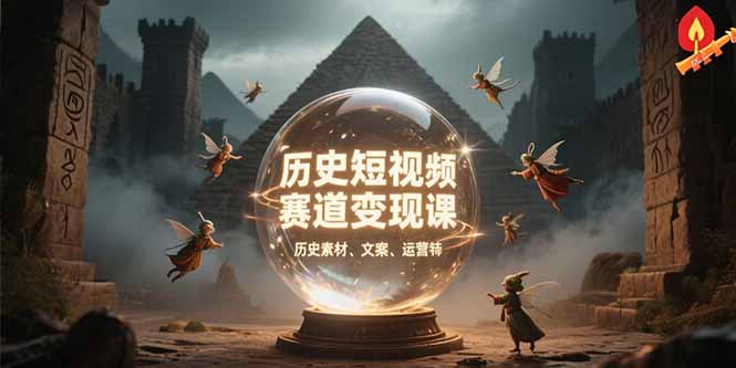 (15386期)历史短视频赛道变现课,百集素材库应用,文案剪辑技巧,账号运营全案网创吧-网创项目资源站-副业项目-创业项目-搞钱项目网创吧