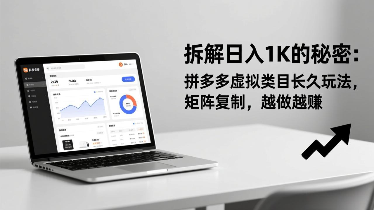 (17247期)拆解日入 1K 的秘密:拼多多虚拟类目长久玩法,矩阵复制,越做越赚网创吧-网创项目资源站-副业项目-创业项目-搞钱项目网创吧