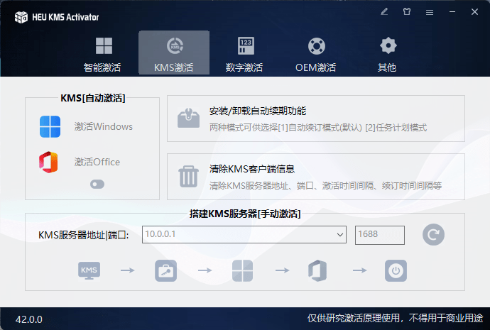 (19600期)一键激活Win系统和Office办公软件,最强电脑激活KMS HUE工具,免费永久可用,支持win系统使用网创吧-网创项目资源站-副业项目-创业项目-搞钱项目网创吧