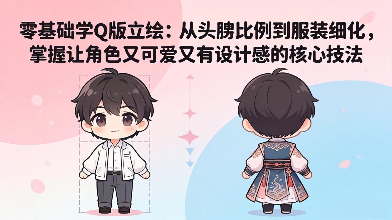 (18036期)零基础学Q版立绘:从头身比例到服装细化,掌握让角色又可爱又有设计感的核心技法网创吧-网创项目资源站-副业项目-创业项目-搞钱项目网创吧