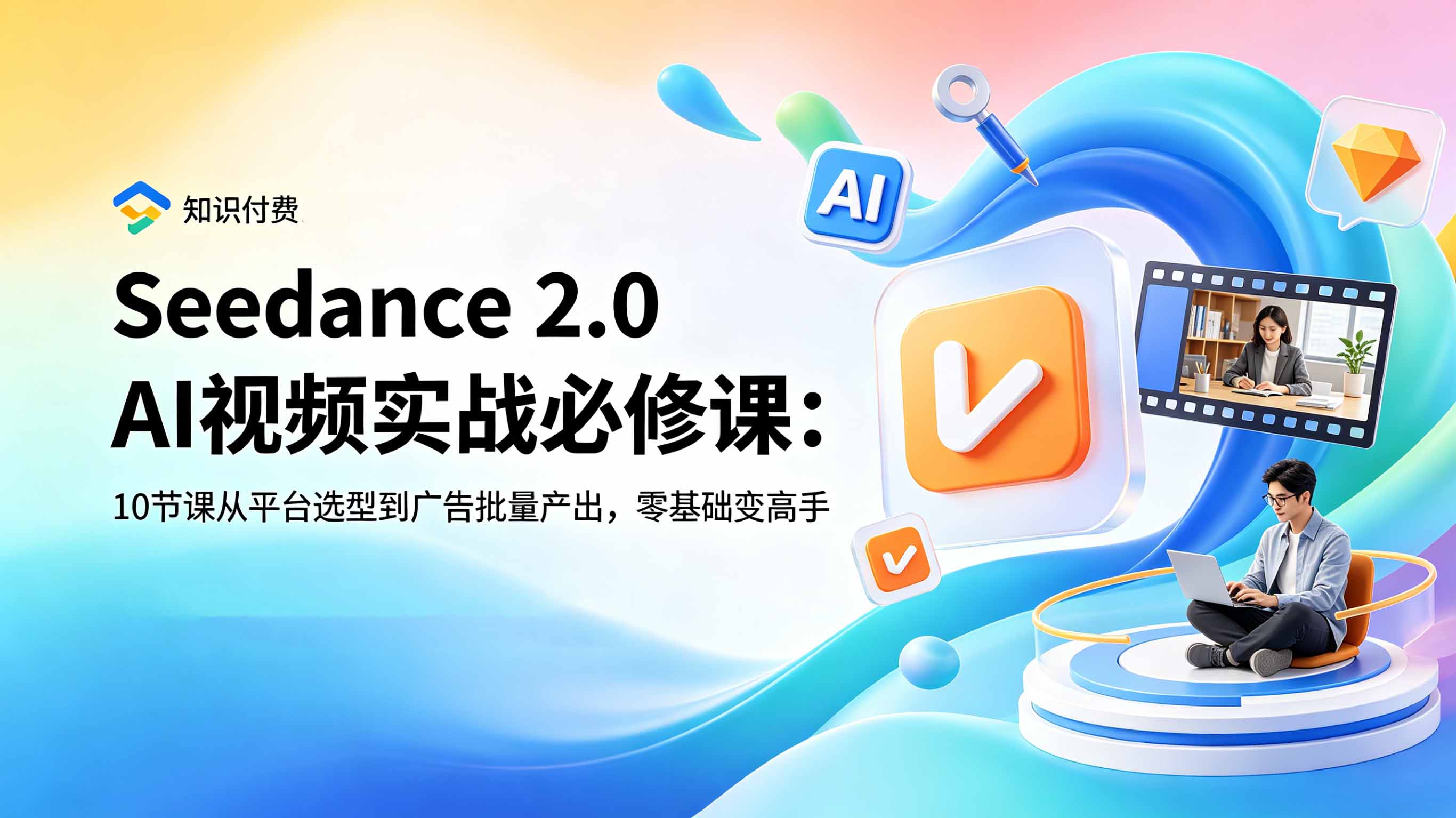 (18998期)Seedance 2.0 AI视频实战必修课:10节课从平台选型到广告批量产出,零基础变高手网创吧-网创项目资源站-副业项目-创业项目-搞钱项目网创吧