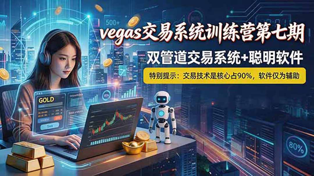 (18770期)【海外美金AI搬砖】Vegas交易技术+聪明软件, 黄金期货日赚50-1000U, 长期稳定,小白轻松上手网创吧-网创项目资源站-副业项目-创业项目-搞钱项目网创吧
