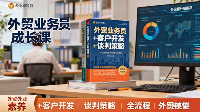 (16250期)外贸业务员成长课:职业素养+客户开发+谈判策略、掌握全流程外贸技能网创吧-网创项目资源站-副业项目-创业项目-搞钱项目网创吧