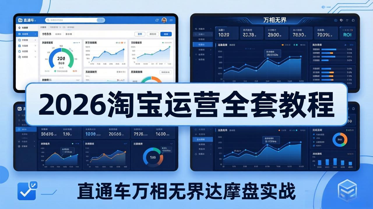 (19288期)2026淘宝运营全套教程(更新7月),直通车万相无界达摩盘实战,从基础到进阶提升流量转化网创吧-网创项目资源站-副业项目-创业项目-搞钱项目网创吧