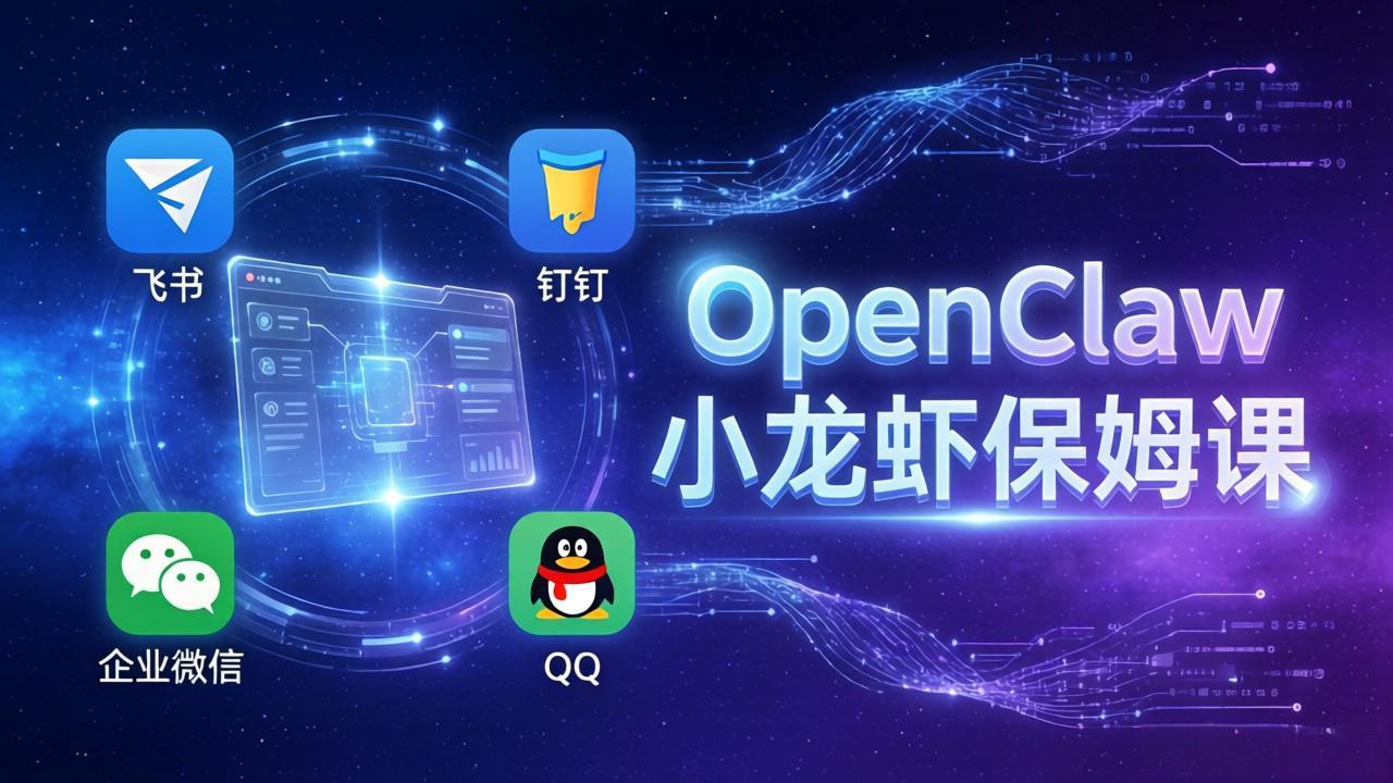 (17614期)OpenClaw小龙虾保姆课: Windows/macOS/Linux/Docker全系统安装,飞书+钉钉+企业微信+QQ 全接入网创吧-网创项目资源站-副业项目-创业项目-搞钱项目网创吧