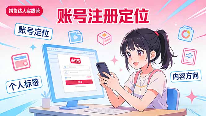 (17459期)小红书带货达人实战营:账号注册定位、内容创作、选品策略、带货技巧、流量运营等网创吧-网创项目资源站-副业项目-创业项目-搞钱项目网创吧
