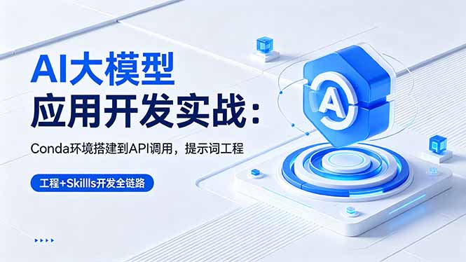 (18518期)AI 大模型应用开发实战:Conda环境搭建到API调用,提示词工程+Skills开发全链路网创吧-网创项目资源站-副业项目-创业项目-搞钱项目网创吧