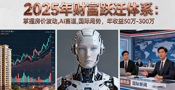 (16217期)2025年财富跃迁体系:掌握房价波动,AI赛道,国际局势,年收益50万-300万网创吧-网创项目资源站-副业项目-创业项目-搞钱项目网创吧