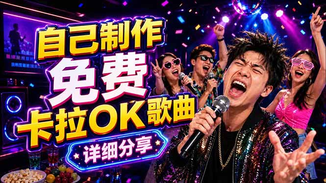 (18610期)免费卡拉OK歌曲制作全攻略:音轨分离字幕制作,零基础快速做出专业K歌视频网创吧-网创项目资源站-副业项目-创业项目-搞钱项目网创吧