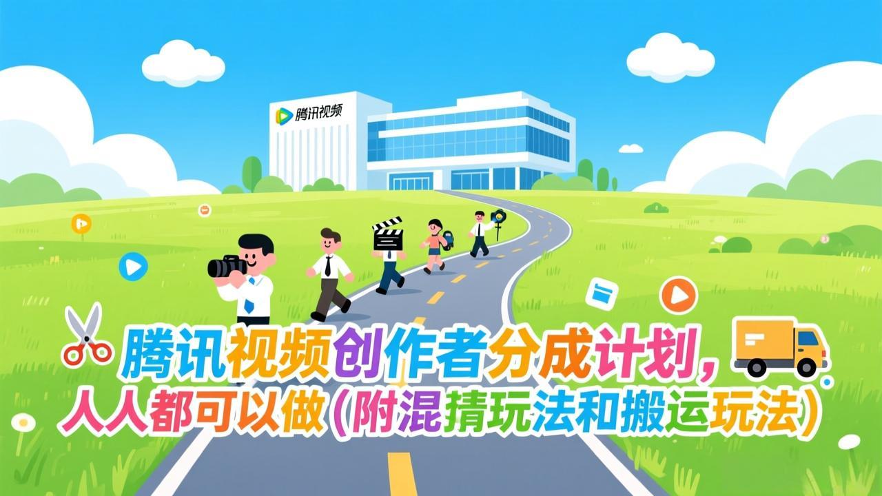(17137期)腾讯视频创作者分成计划,人人都可以做(附混剪玩法和搬运玩法)网创吧-网创项目资源站-副业项目-创业项目-搞钱项目网创吧