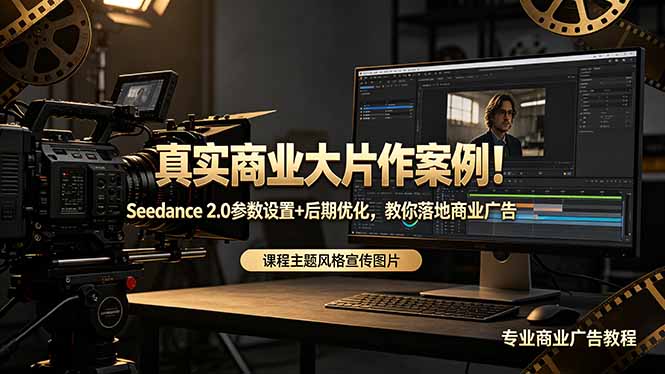 (18484期)真实商业大片作案例!Seedance 2.0参数设置+后期优化,教你落地商业广告网创吧-网创项目资源站-副业项目-创业项目-搞钱项目网创吧