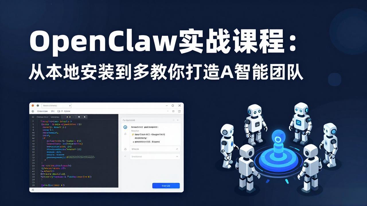 (17883期)OpenClaw实战课程:从本地安装到多Agent协同,手把手教你打造AI智能团队网创吧-网创项目资源站-副业项目-创业项目-搞钱项目网创吧
