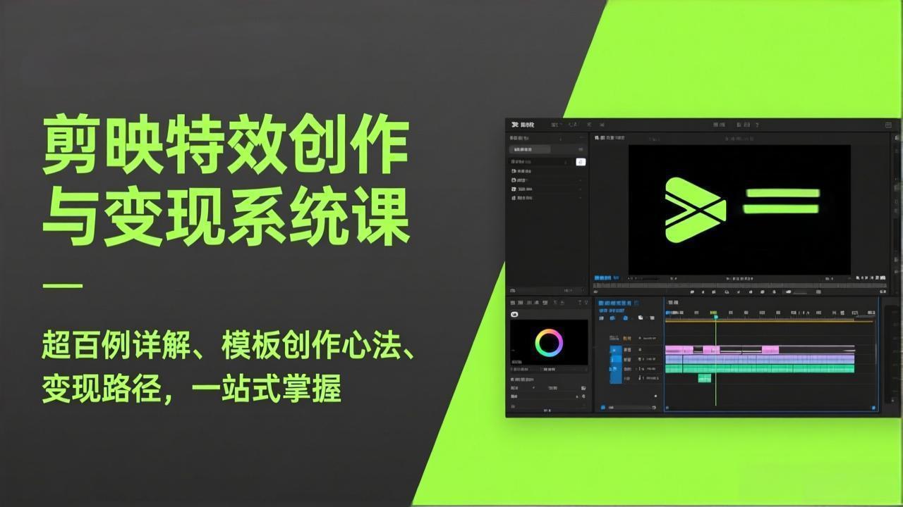 (17369期)剪映特效创作与变现系统课,超百例详解、模板创作心法、变现路径,一站式掌握网创吧-网创项目资源站-副业项目-创业项目-搞钱项目网创吧