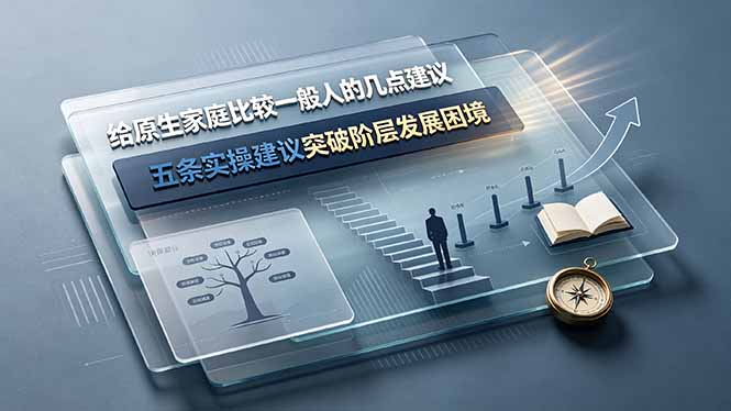 (19194期)付费文章:给原生家庭比较一般人的几点建议,五条实操建议突破阶层发展困境网创吧-网创项目资源站-副业项目-创业项目-搞钱项目网创吧
