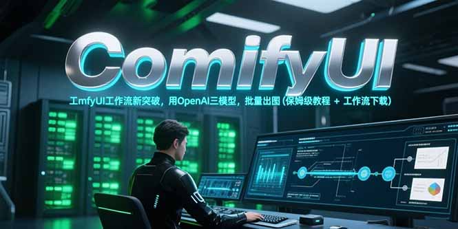 (15191期)ComfyUI工作流新突破,用OpenAI三模型,批量出图(保姆级教程+工作流下载)网创吧-网创项目资源站-副业项目-创业项目-搞钱项目网创吧